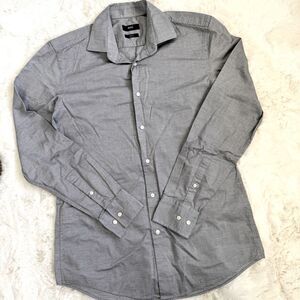 Hugo Boss Slim Fit Stretch Button-Up Dress Shirt M - Grey